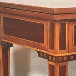 Neoclassical Louis XVI Game Table- corner view- Styylish