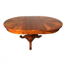 Antique Extendable Biedermeier Table, 1820-30, Walnut