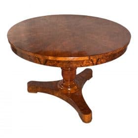 Antique Biedermeier Walnut Table, South Germany 1820