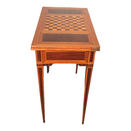 Neoclassical Louis XVI Game Table- side view- Styylish