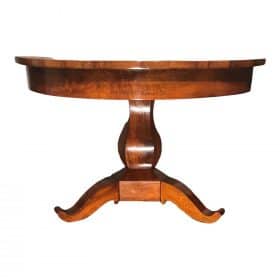 Antique Extendable Biedermeier Table, 1820-30, Walnut