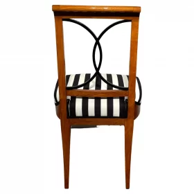 Set of 4 Antique Biedermeier Chairs, Cherry