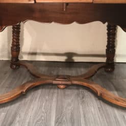 Extendable Swiss Farm Table- front view of the base- Styylish