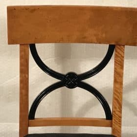 Biedermeier Birch Chairs, Three available, 1820-30