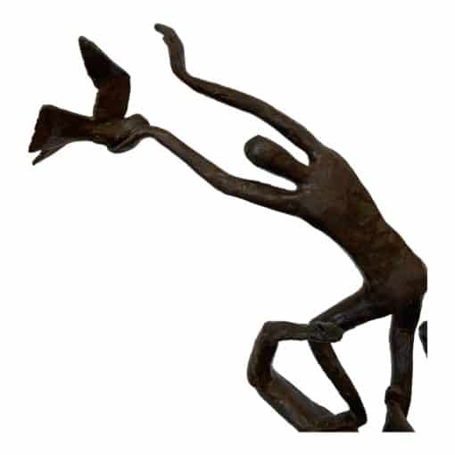 Bronze Sculpture- Eunice Katz- bird detail- Styylish