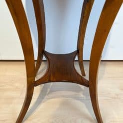 Oval Biedermeier Side Table with Drawer - Base Detail - Styylish
