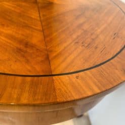 Round Biedermeier Side Table - Inlay Detail - Styylish
