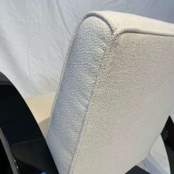 Two Club Chairs - Cream White Fabric Detail - Styylish