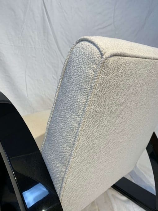 Two Club Chairs - Cream White Fabric Detail - Styylish