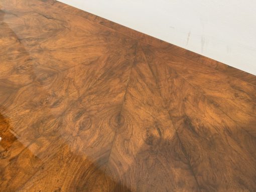 Biedermeier Demi-Lune Console Table - Walnut Detail - Styylish
