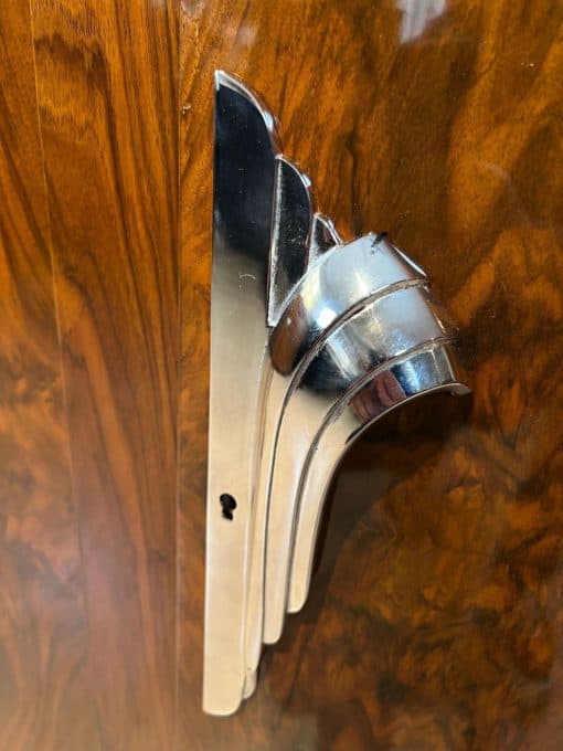 Small Art Deco Sideboard - Metal Handle and Keyhole Detail - Styylish