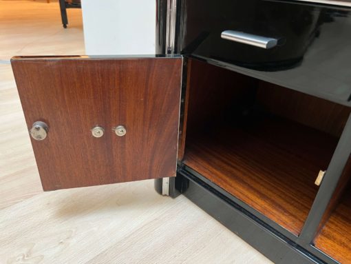 Two Art Deco Nightstands - Bottom Compartment Detail - Styylish