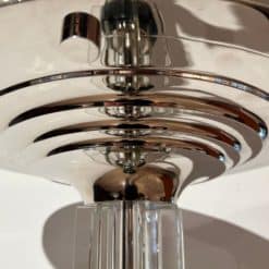 Art Deco Style Floor Lamp - Stepped Nickel Detail - Styylish