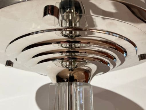Art Deco Style Floor Lamp - Stepped Nickel Detail - Styylish