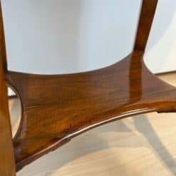 Oval Biedermeier Side Table with Drawer - Shellac Detail - Styylish