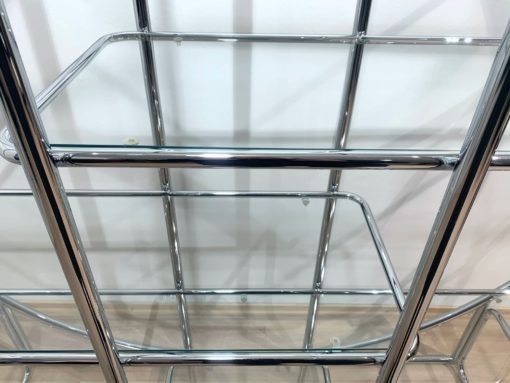 Bauhaus Style Shelving Unit - Glass Shelves - Styylish