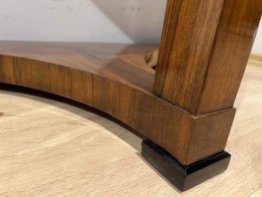 Biedermeier Demi-Lune Console Table - Base Detail - Styylish