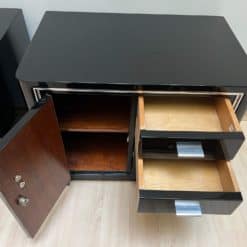 Two Art Deco Nightstands - Open Compartments - Styylish