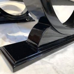 Two Club Chairs - Black Lacquer Detail - Styylish