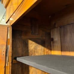Biedermeier Bookcase with Walnut Veneer - Top Shelf View - Styylish