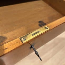Biedermeier Half-Cabinet - Top Drawer Open with Key in Lock - Styylish