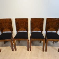 Six Art Deco Dining Chairs - Four Chairs in a Line - Styylish