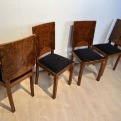 Six Art Deco Dining Chairs - Four Chairs at Different Angles - Styylish
