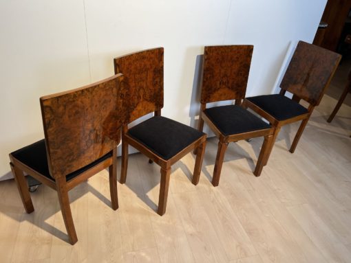 Six Art Deco Dining Chairs - Four Chairs at Different Angles - Styylish