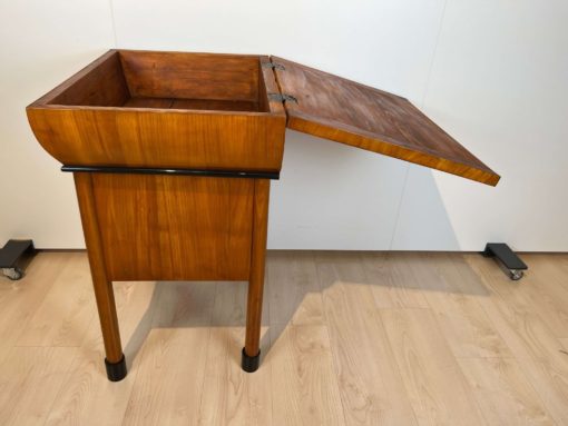 Small Biedermeier Wash Cabinet - Open Top from Side - Styylish