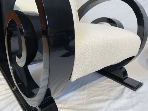 Two Club Chairs - Spiral Armrest Close-Up - Styylish