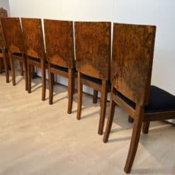 Six Art Deco Dining Chairs - Back Perspective of Six Chairs - Styylish