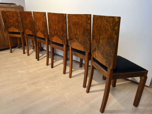 Six Art Deco Dining Chairs - Back Perspective of Six Chairs - Styylish