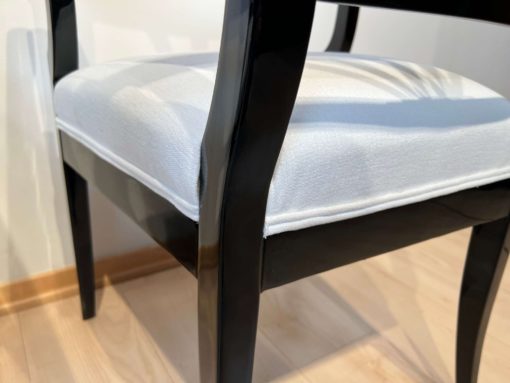 Neoclassical Biedermeier Armchair - Armrest and Cushion Detail - Styylish