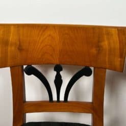 Set of Two Biedermeier Chairs - Reed Leaf Back - Styylish