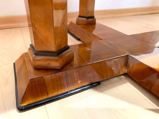 Neoclassical Biedermeier Desk - Bottom Wood Grain - Styylish