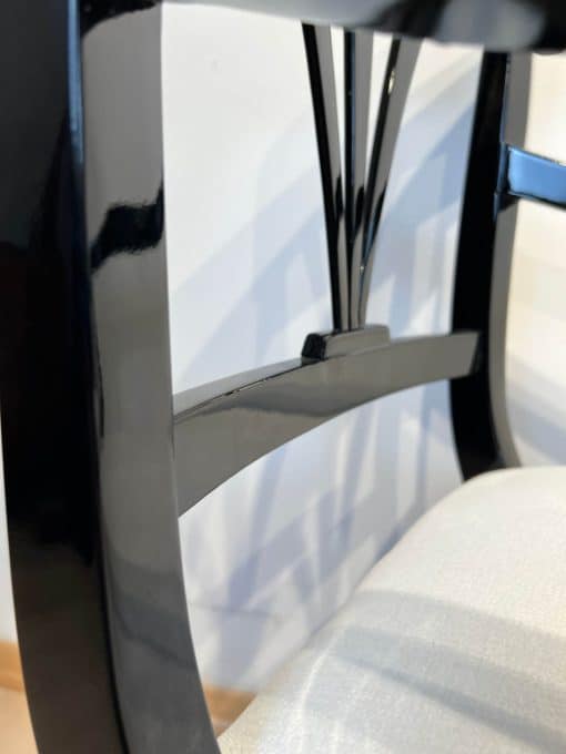 Neoclassical Biedermeier Armchair - Backrest Close-Up - Styylish