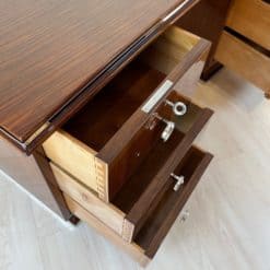 Large Art Deco Desk - Drawers Open on Left Side - Styylish