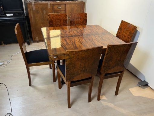 Six Art Deco Dining Chairs - Six Chairs at Table - Styylish