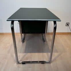 Bauhaus Metal Desk - Metal Frame from Side - Styylish