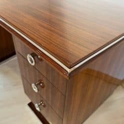Large Art Deco Desk - Metal Trim - Styylish