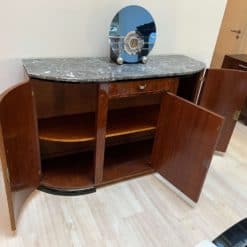 Small Art Deco Sideboard - Open Doors with Interior View - Styylish