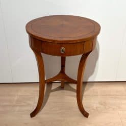 Round Biedermeier Side Table - Full Profile - Styylish