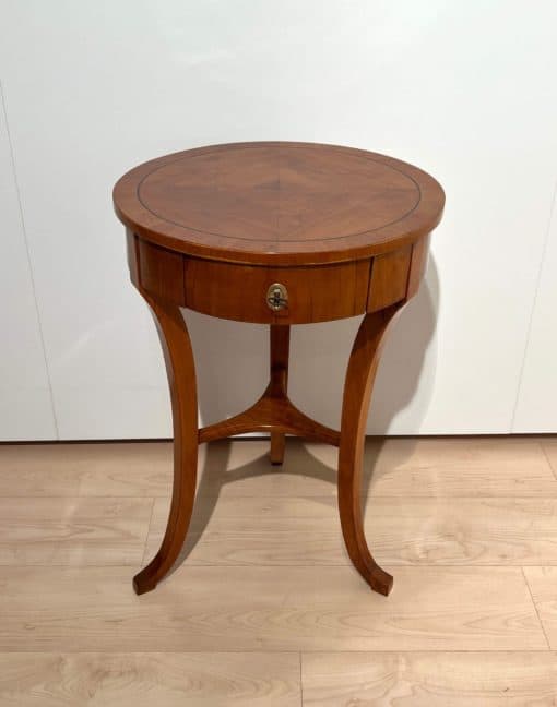 Round Biedermeier Side Table - Full Profile - Styylish