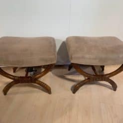 Set of Two Antique Stools - Next to Each Other - Styylish