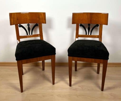 Set of Two Biedermeier Chairs - Next to Each Other - Styylish