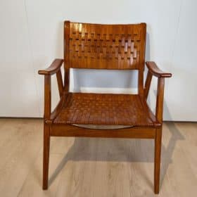 Bauhaus Armchair by Gelenka, Beech and Plywood, Elastic Seat, Germany circa 1930s