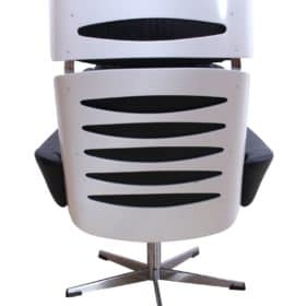 Space Age Lounge Chair, White Lacquer, Germany, 1970s