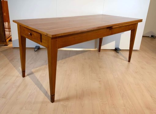 Large Neoclassical Expandable Dining Table - Left Angle - Styylish