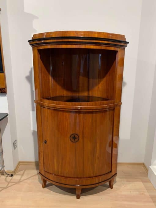 Large Biedermeier Corner Cabinet - Full Profile - Styylish
