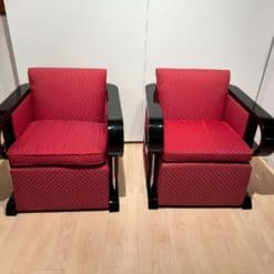 Two Art Deco Club Chairs - Front View - Styylish